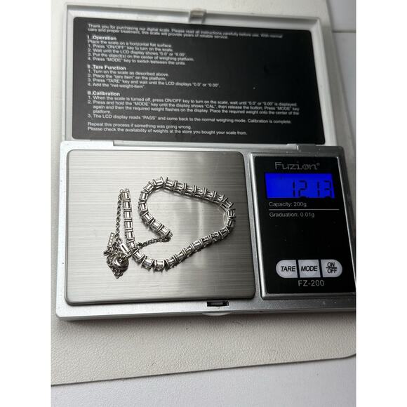 Jeulia Adjustable Sterling Silver Clear Tennis Bracelet - Picture 10 of 10